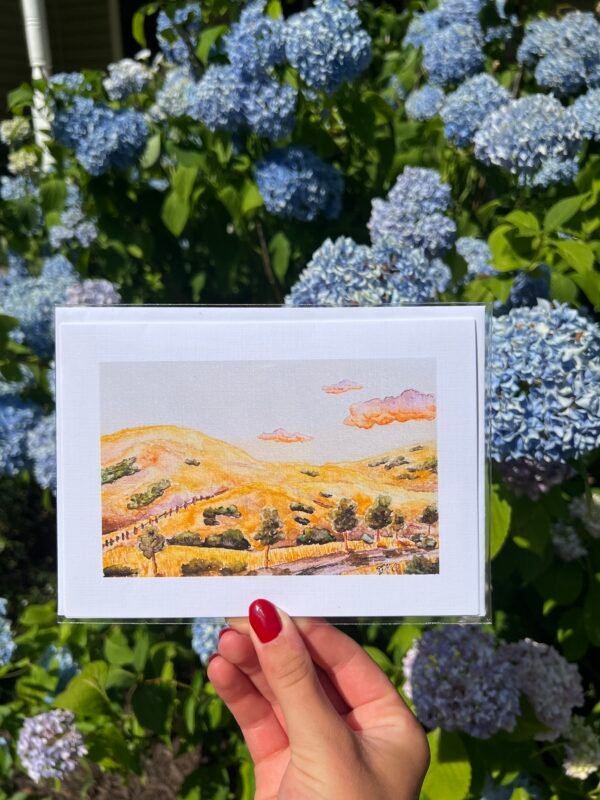 Rolling Hills of California Greeting Card